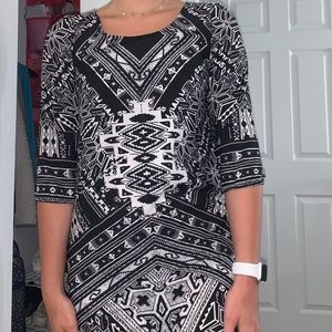 Black and White Dress